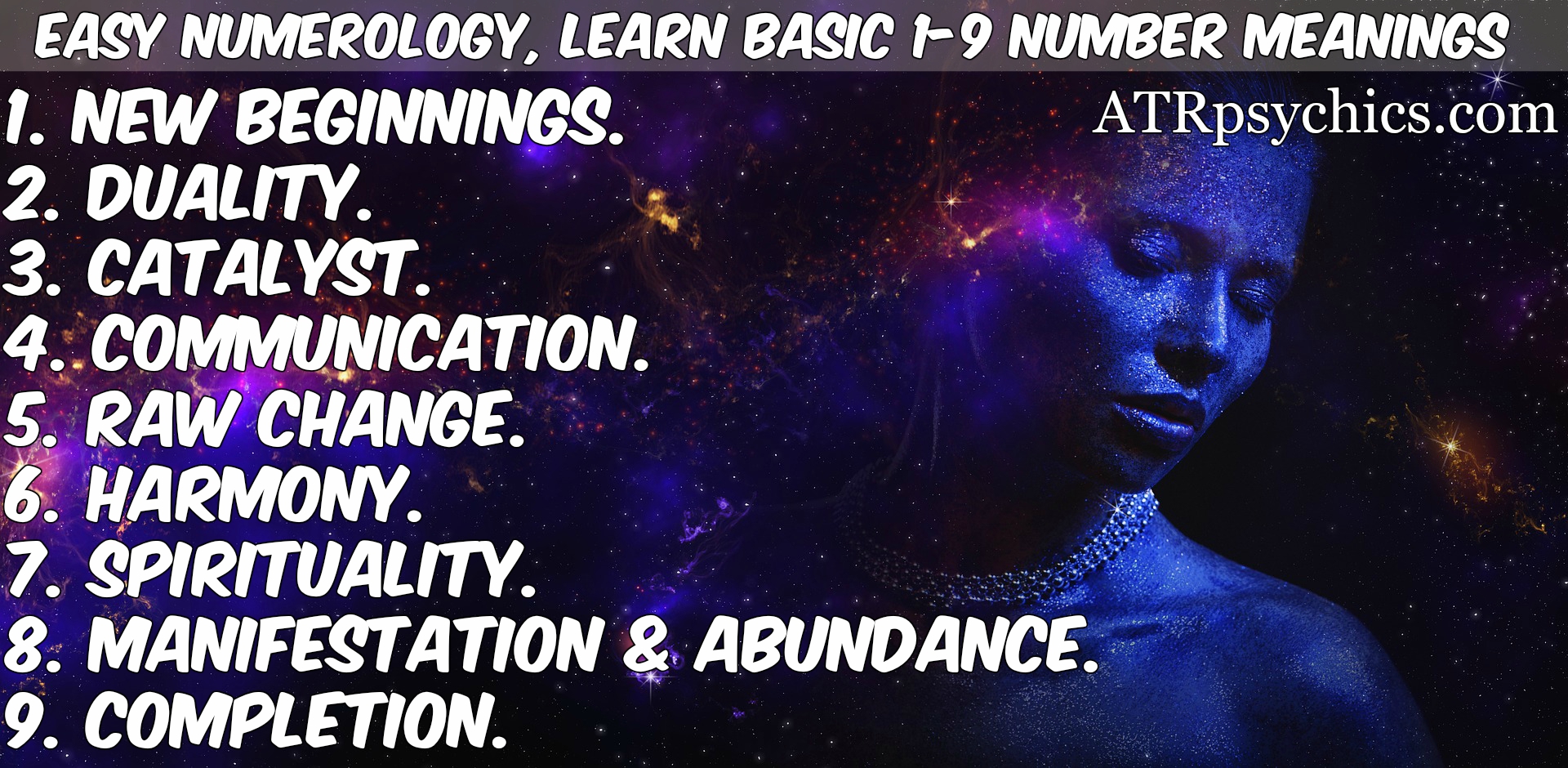 Easy Numerology, Learn Basic 1-9 Number Meanings Today!